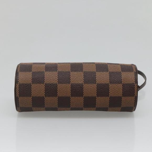 LOUIS VUITTON Damier Ebene Papillon Pouch LV Auth 130869 - Picture 5 of 16